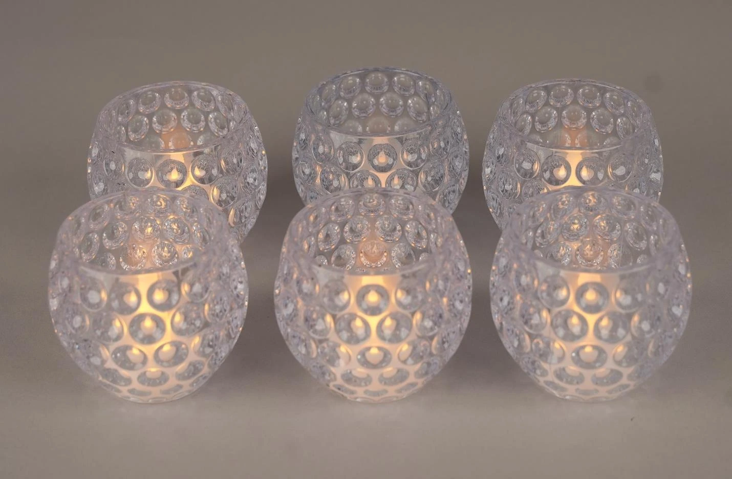 Led T Light In Bowl Pack of 6